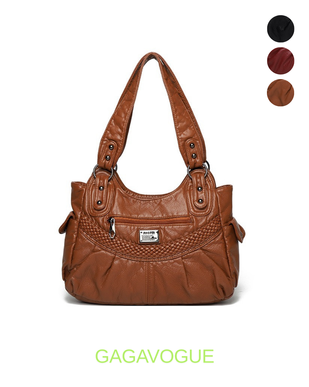 GAGAVOGUE VINTAGE BRAID SHOULDER BAG