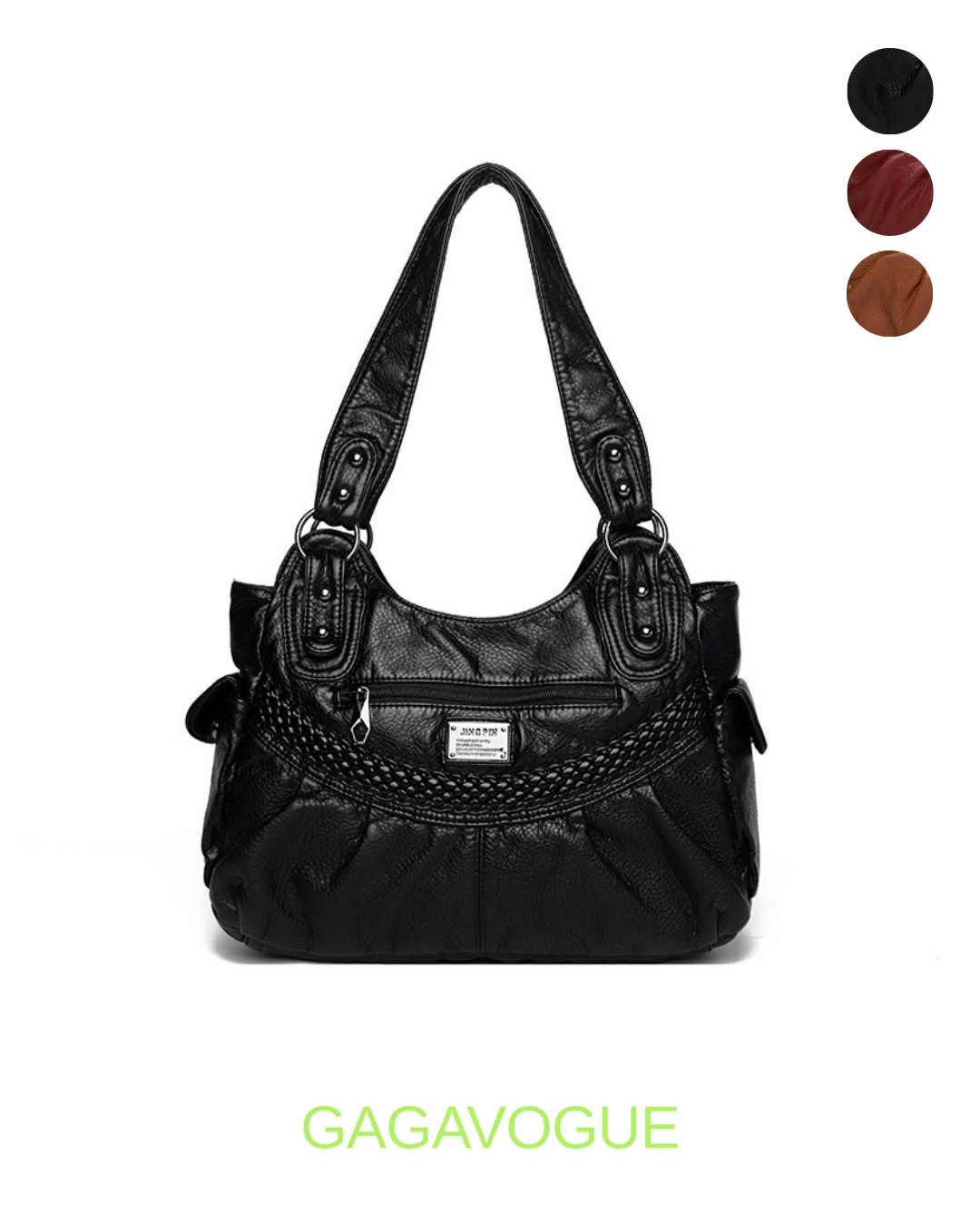 GAGAVOGUE VINTAGE BRAID SHOULDER BAG