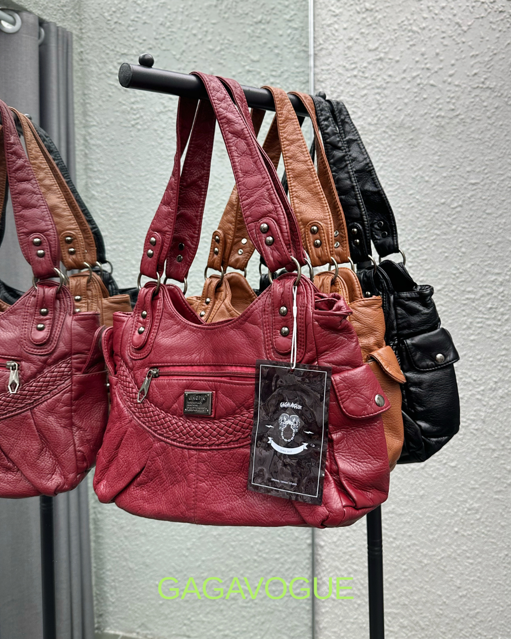 GAGAVOGUE VINTAGE BRAID SHOULDER BAG