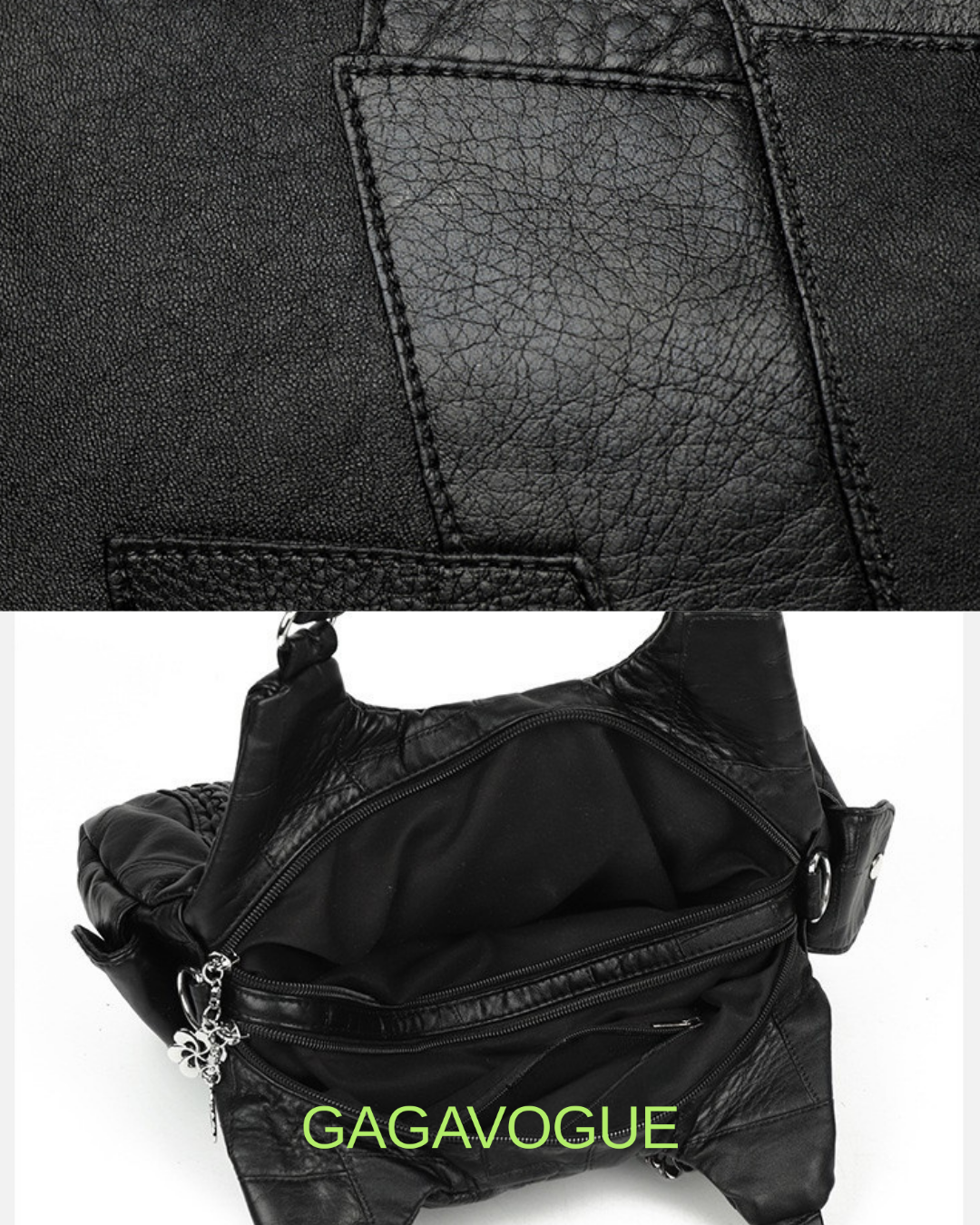 GAGAVOGUE HEART POCKET SHOULDER BAG