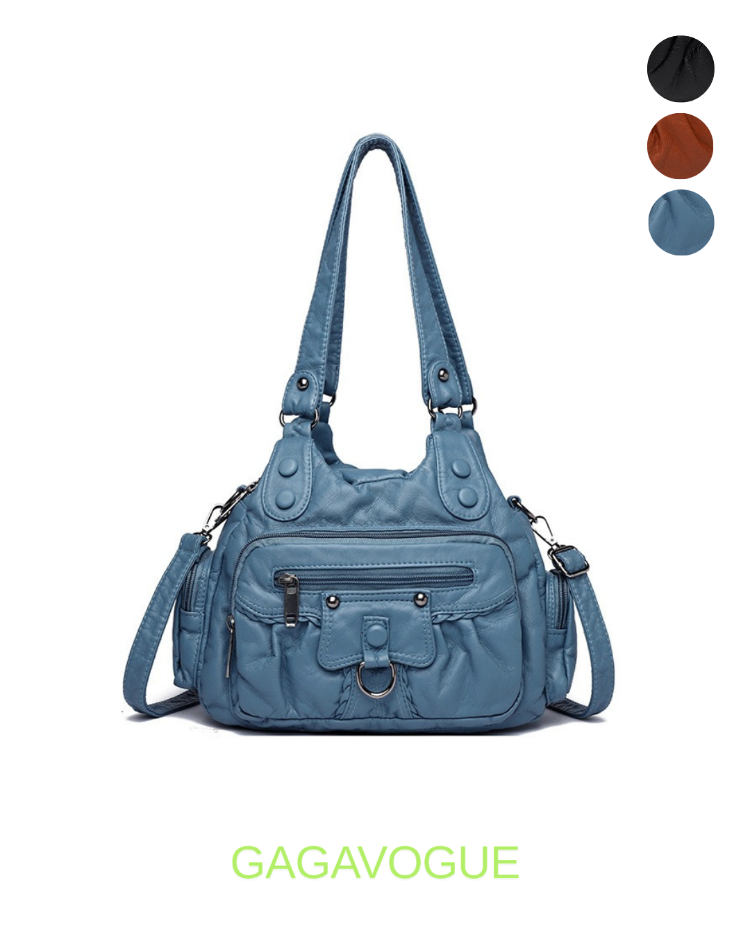 GAGAVOGUE UTILITY MULTI POCKET SHOULDER BAG
