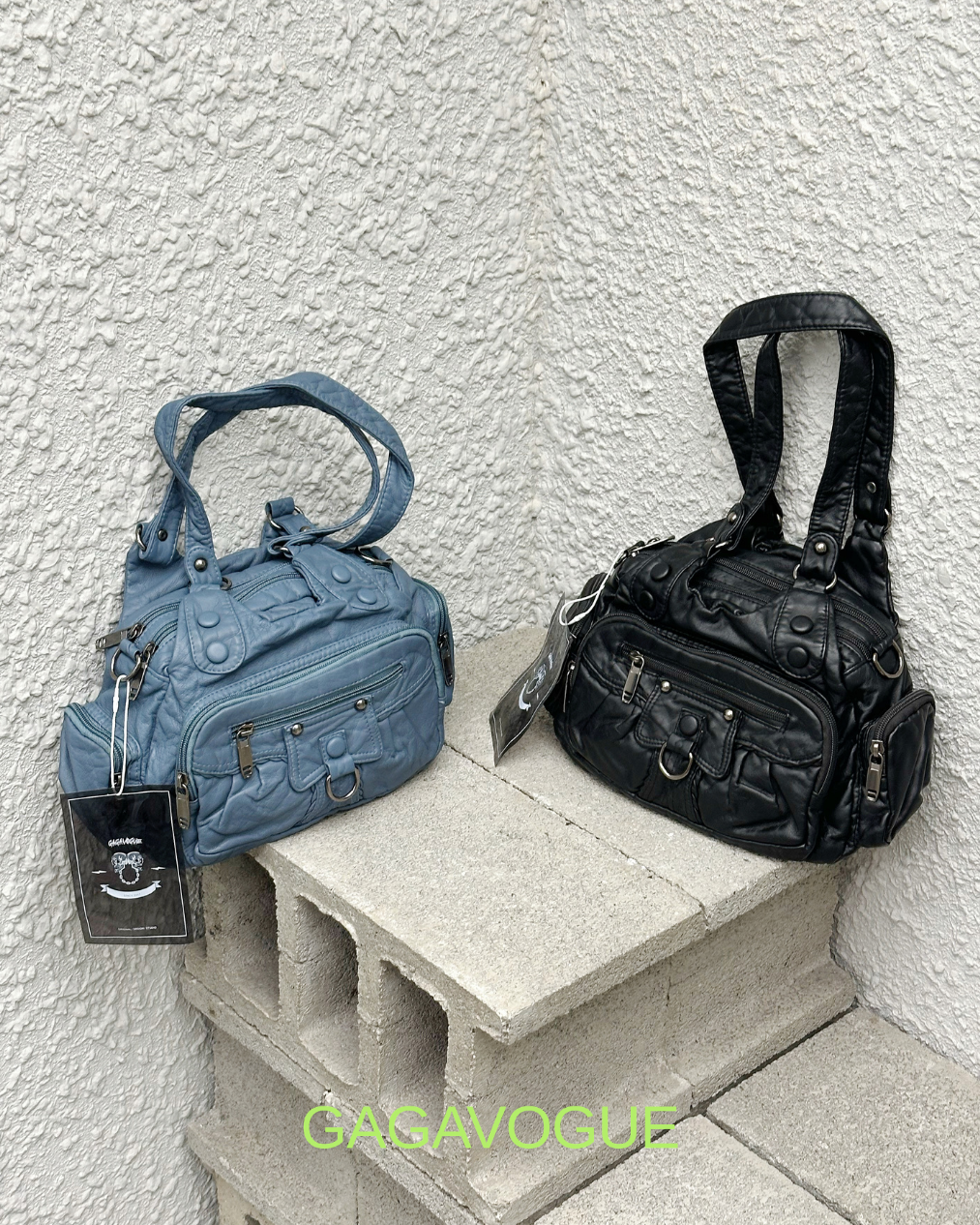 GAGAVOGUE UTILITY MULTI POCKET SHOULDER BAG