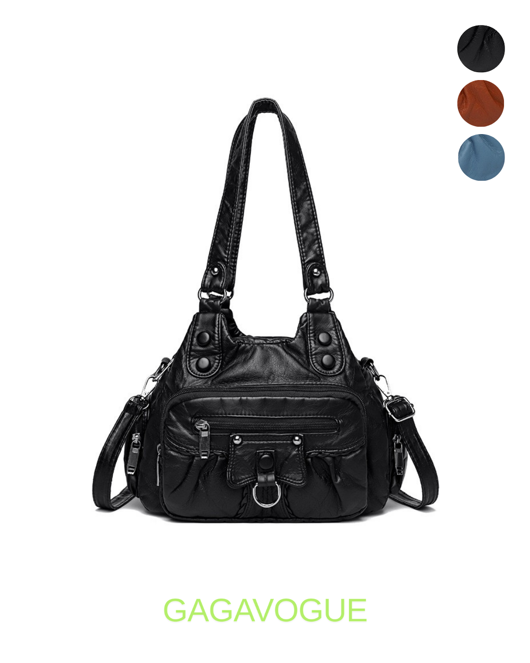 GAGAVOGUE UTILITY MULTI POCKET SHOULDER BAG