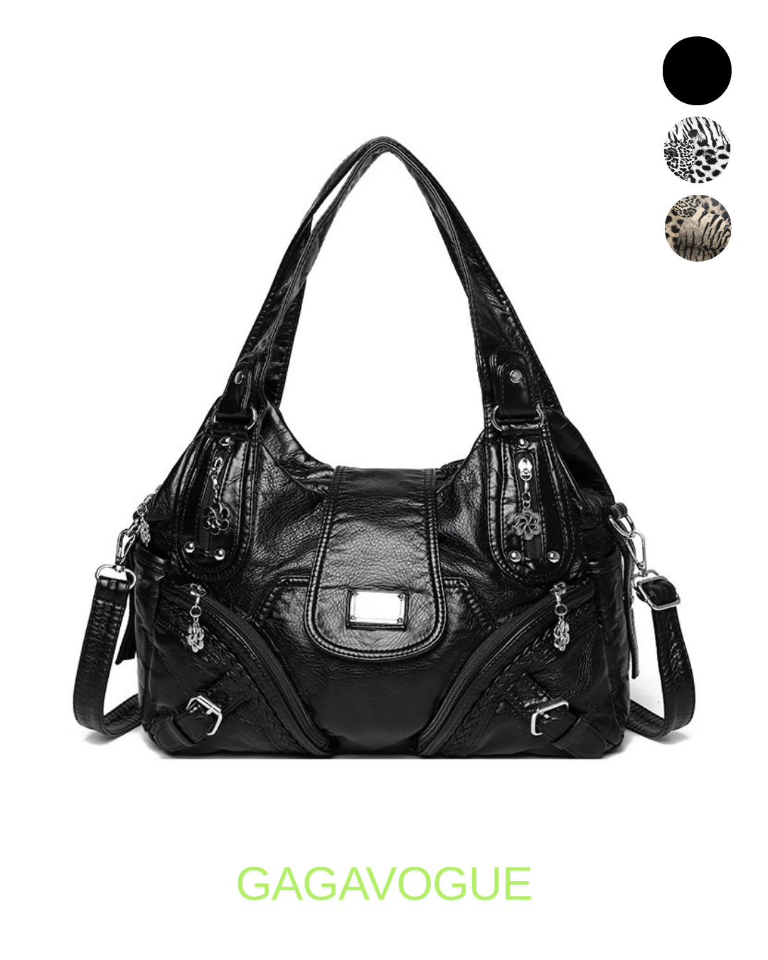 GAGAVOGUE VINTAGE MULTI POCKET SHOULDER BAG