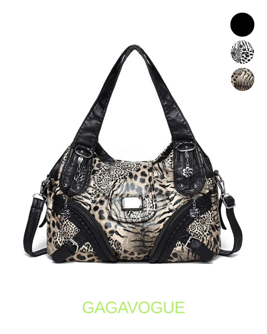 GAGAVOGUE VINTAGE MULTI POCKET SHOULDER BAG