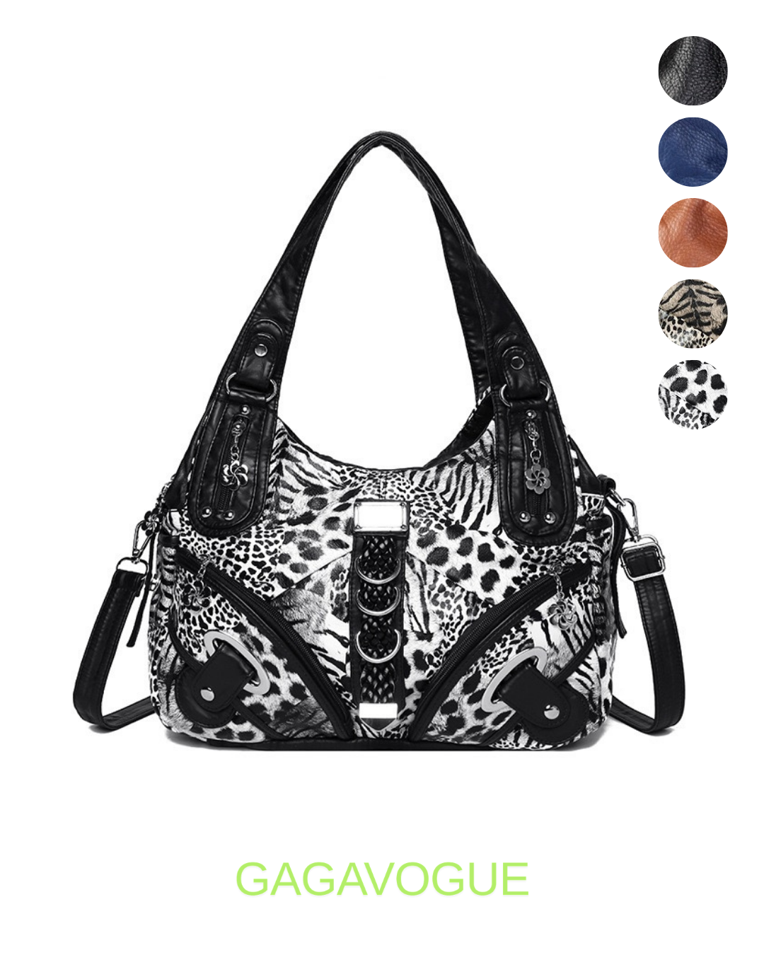 GAGAVOGUE VINTAGE RING BUCKLE SHOULDER BAG