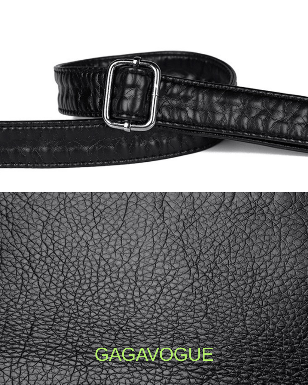 GAGAVOGUE VINTAGE RING BUCKLE SHOULDER BAG
