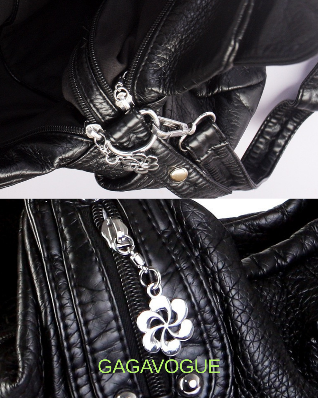 GAGAVOGUE VINTAGE RING BUCKLE SHOULDER BAG