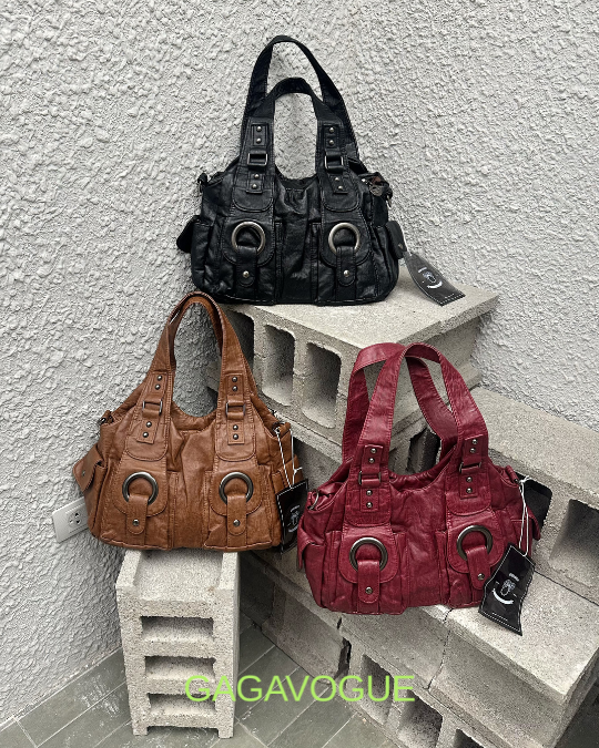 GAGAVOGUE DOUBLE RING VINTAGE SHOULDER BAG
