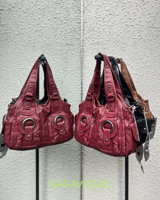 GAGAVOGUE DOUBLE RING VINTAGE SHOULDER BAG