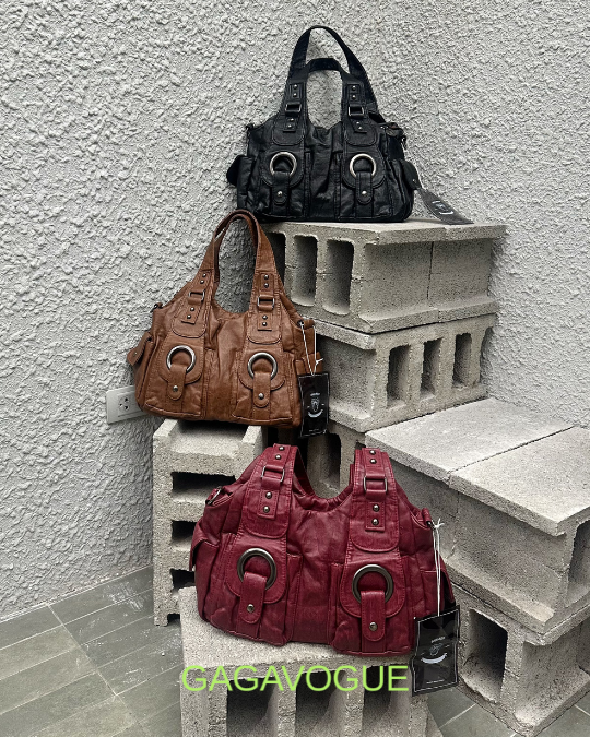 GAGAVOGUE DOUBLE RING VINTAGE SHOULDER BAG