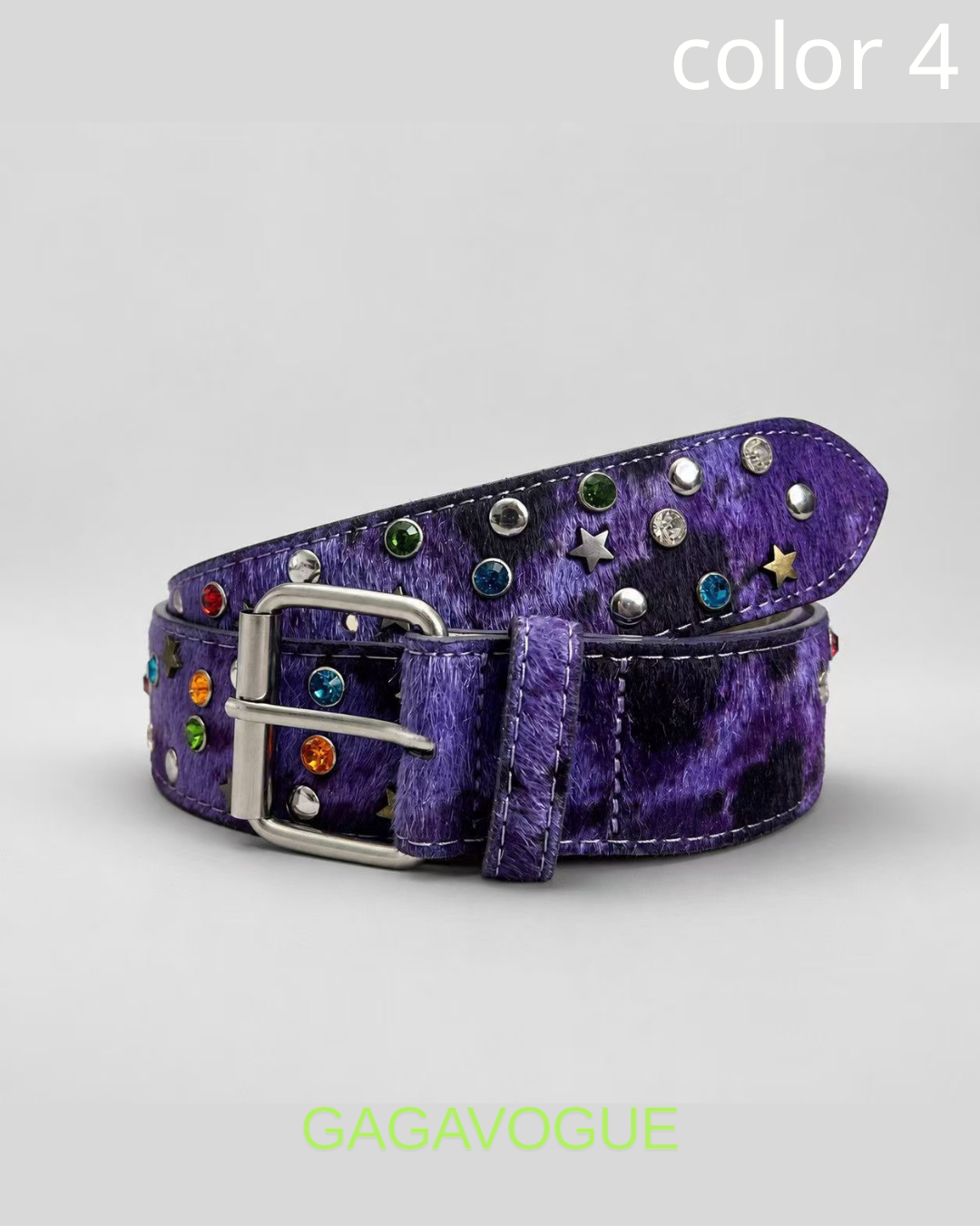 GAGAVOGUE VINTAGE GEM STUDDED BELT