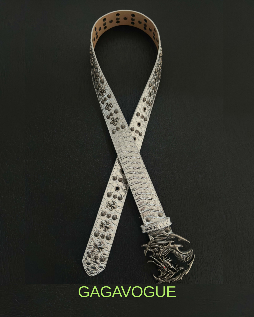 GAGAVOGUE DRAGON GOTHIC STUDDED BELT