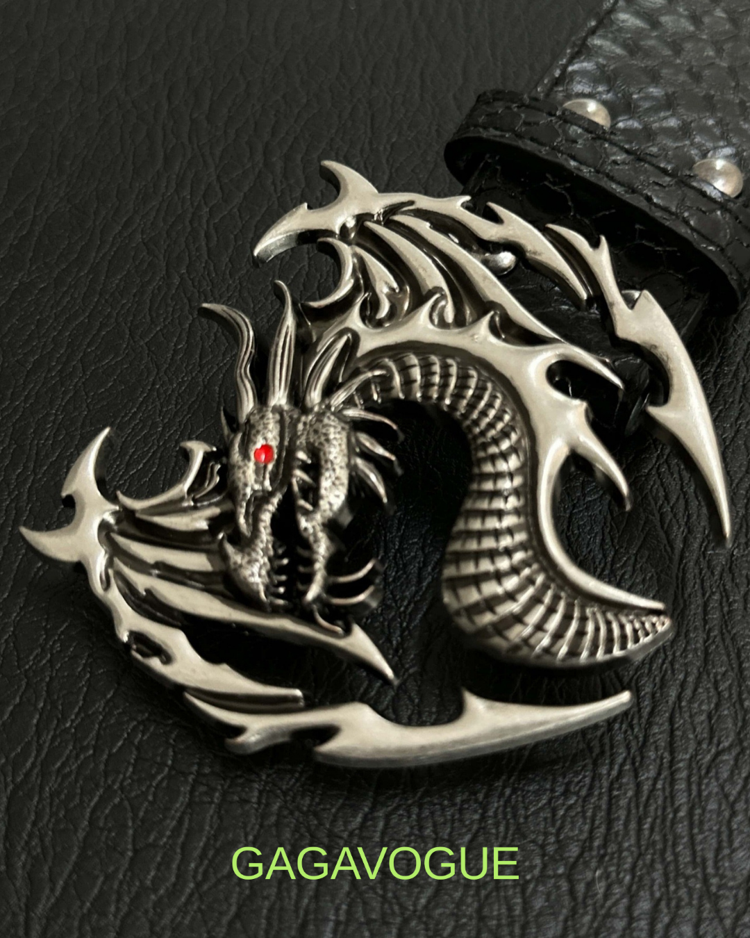 GAGAVOGUE DRAGON GOTHIC STUDDED BELT