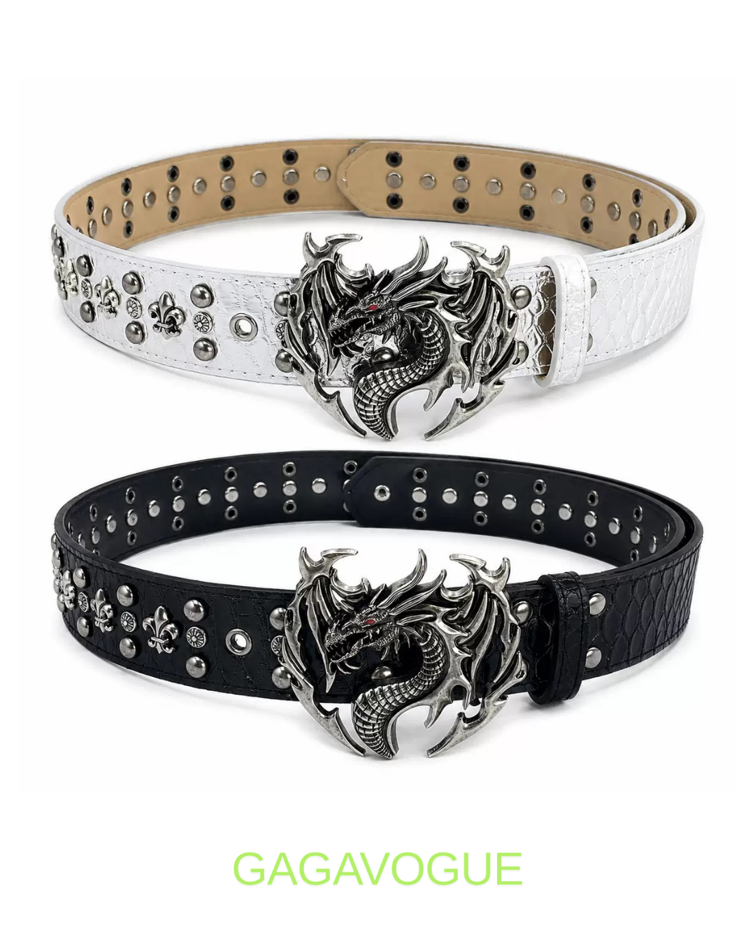 GAGAVOGUE DRAGON GOTHIC STUDDED BELT