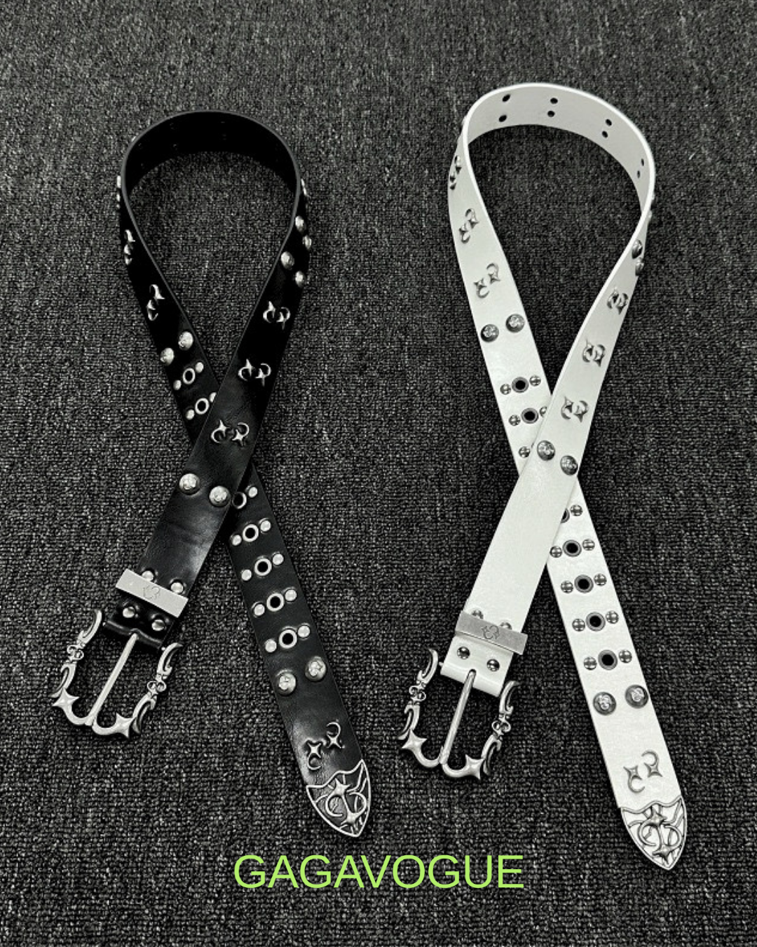 GAGAVOGUE GOTHIC STUDDED BELT