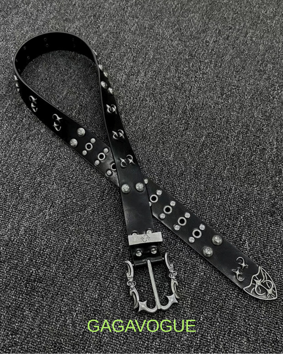 GAGAVOGUE GOTHIC STUDDED BELT