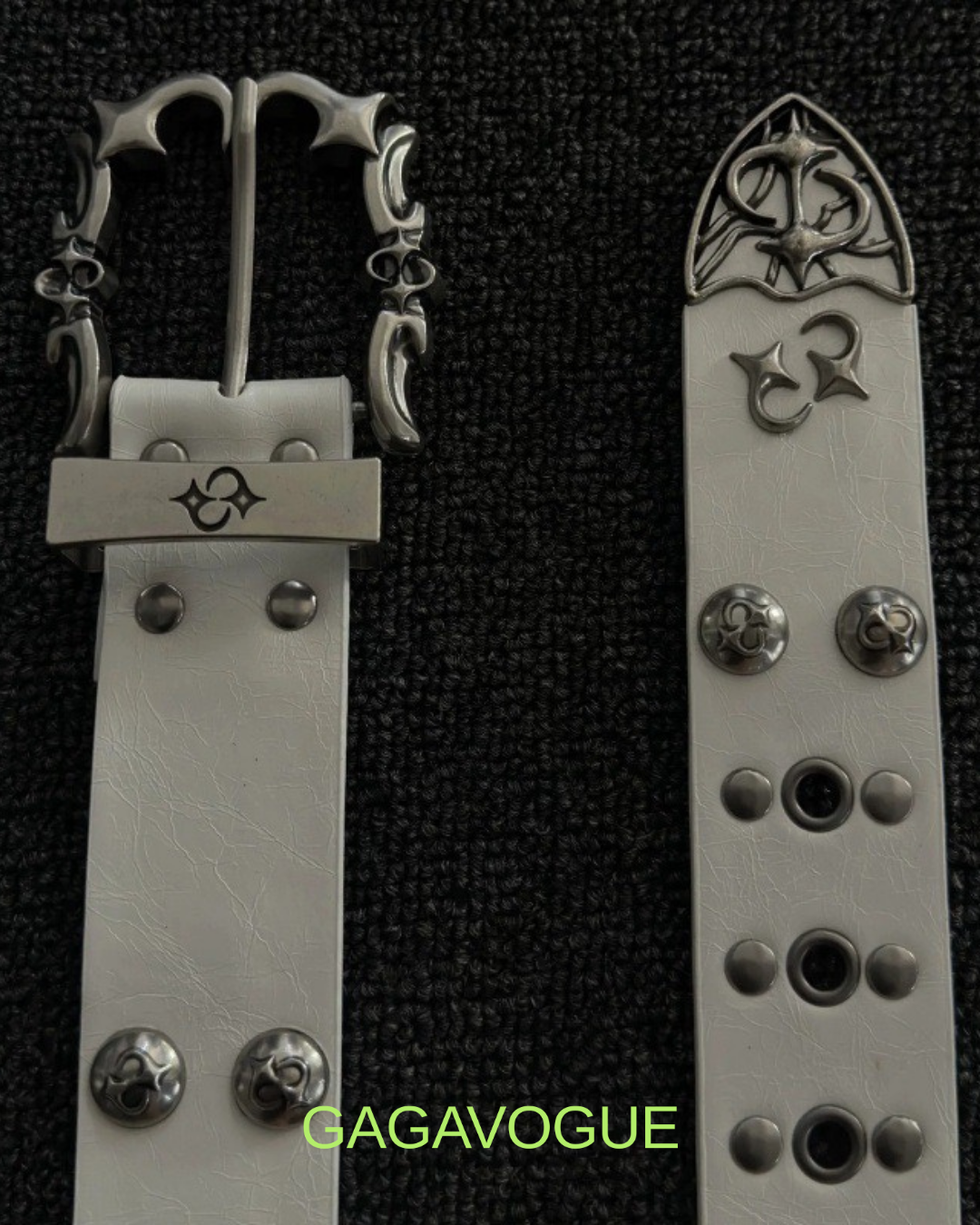 GAGAVOGUE GOTHIC STUDDED BELT