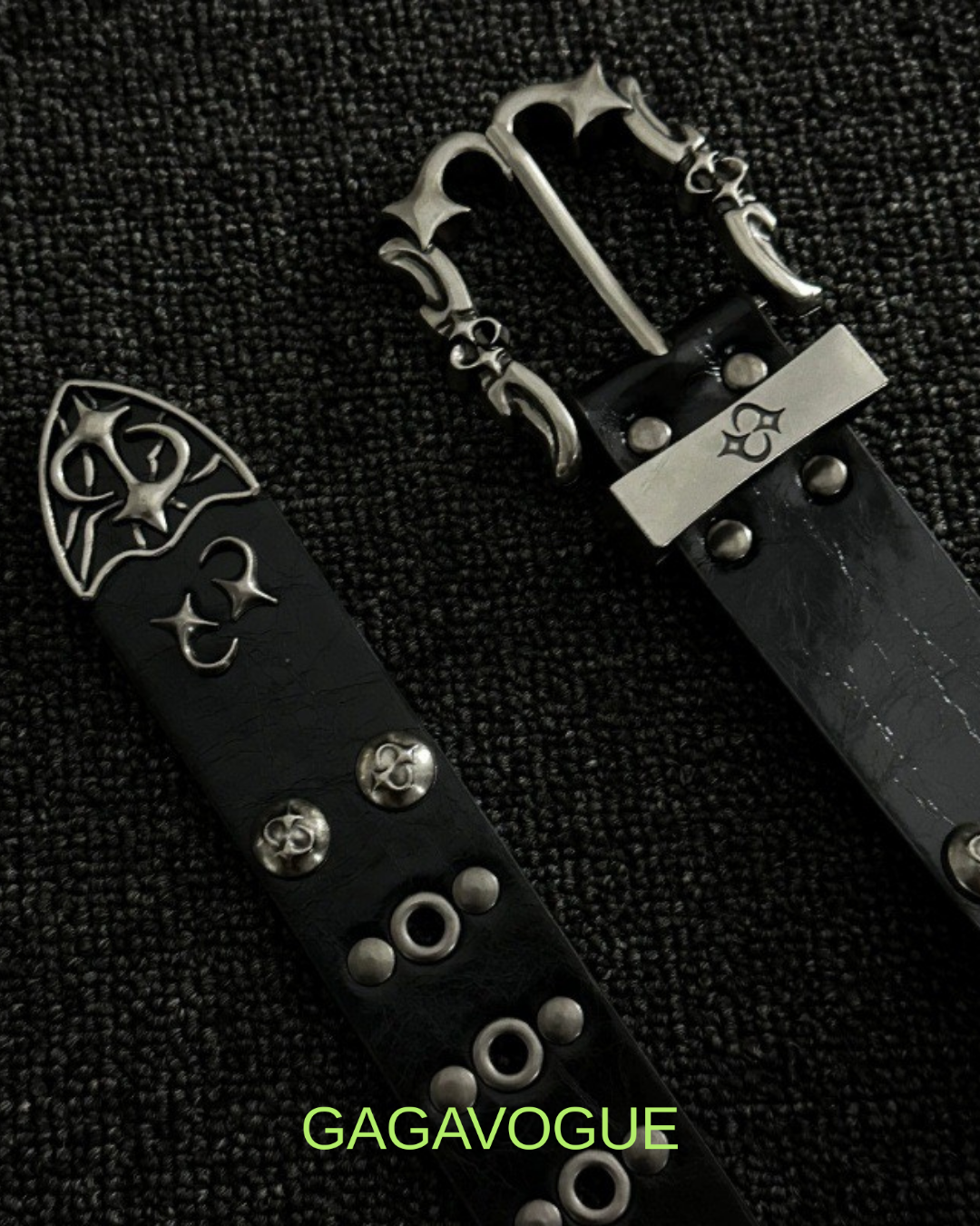 GAGAVOGUE GOTHIC STUDDED BELT