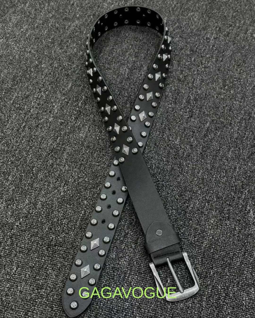 GAGAVOGUE STUDDED DIAMOND BELT