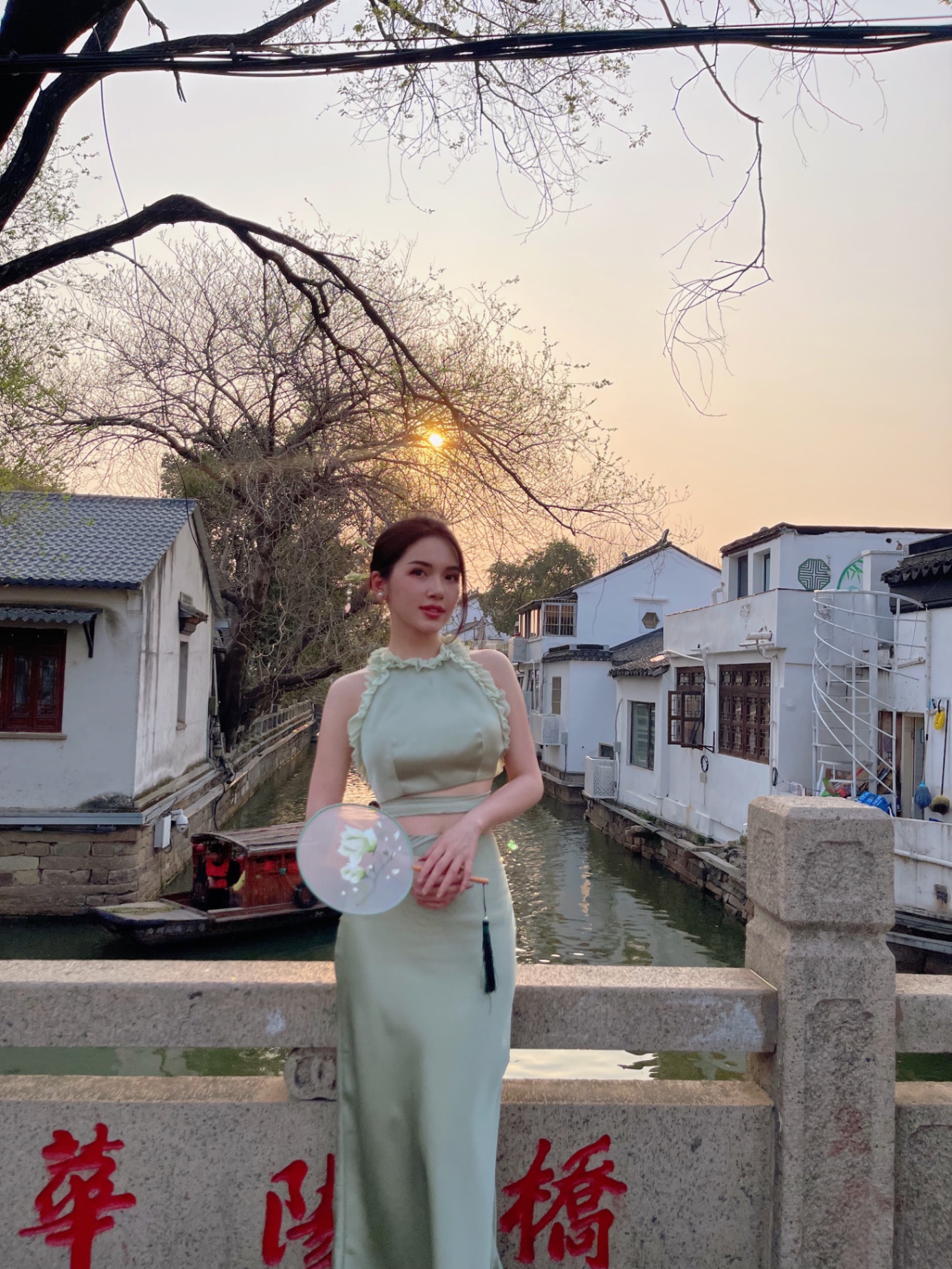 Set áo và chân váy lụa đuôi cá Meimei