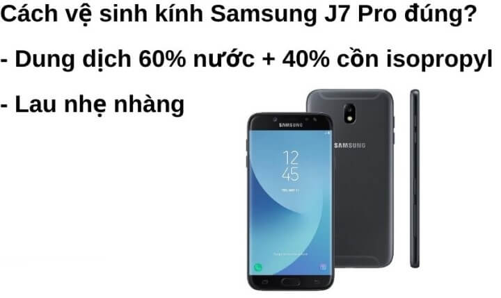 Cách vệ sinh kính samsung galaxy j7