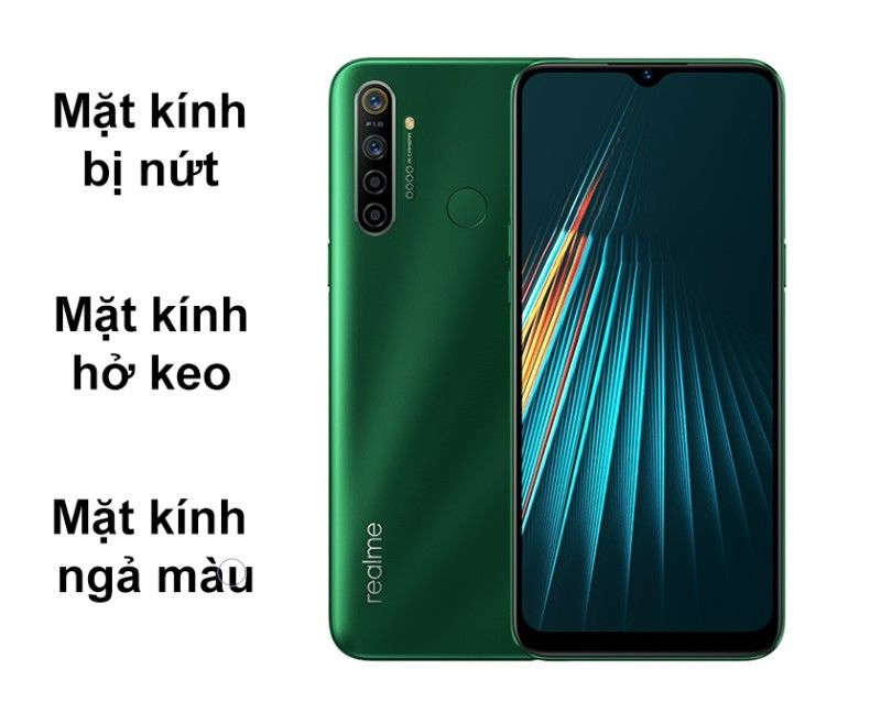 Dấu hiệu cần thay mặt kính Realme 5i