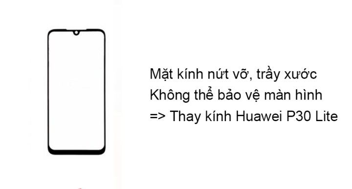 Lý do nên thay mặt kính Huawei P30 lite