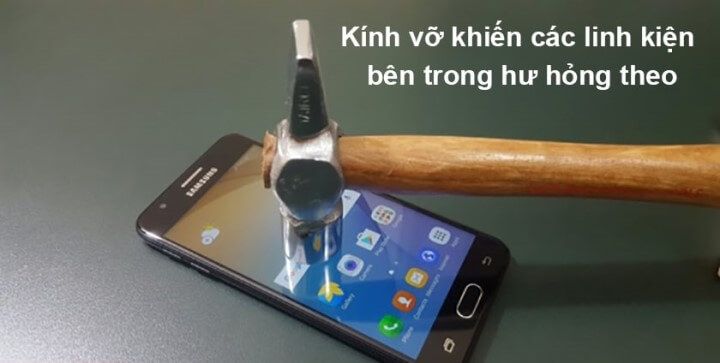 Tác hại khi kính điện thoại vỡ