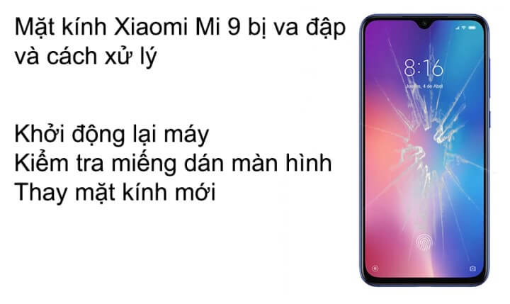 Cách xử lý mặt kính bị nứt