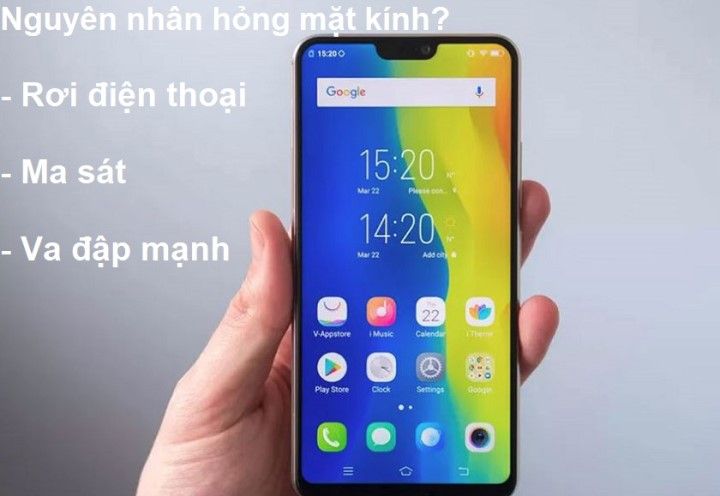 Nguyên nhân hư mặt kính điện thoại