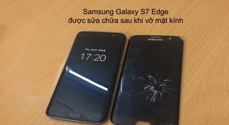 màn hình samsung galaxy s7 edge sau khi thay