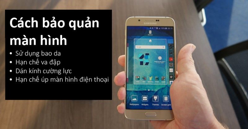 cách bảo quản màn hình điện thoại