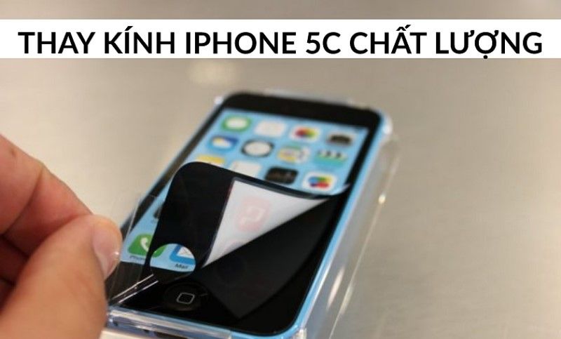 Ép kính iphone 5c chất lượng