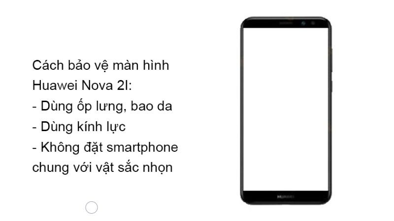 Cách bảo vệ mặt kính Huawei Nova 2i