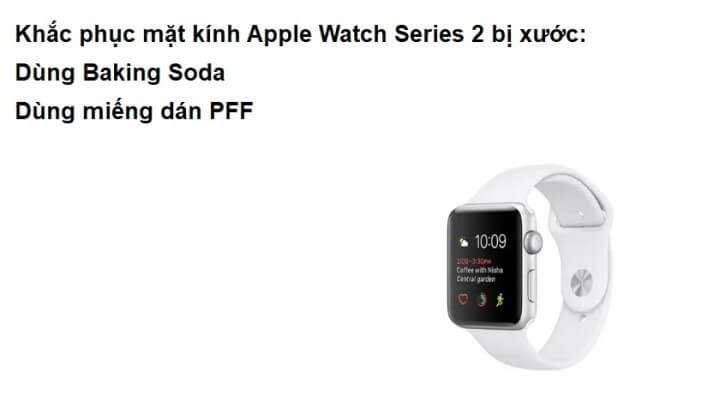 Cách khắc phục kính apple watch series 2 bị xước