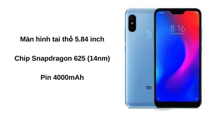 Cấu hình xiaomi redmi 6 pro