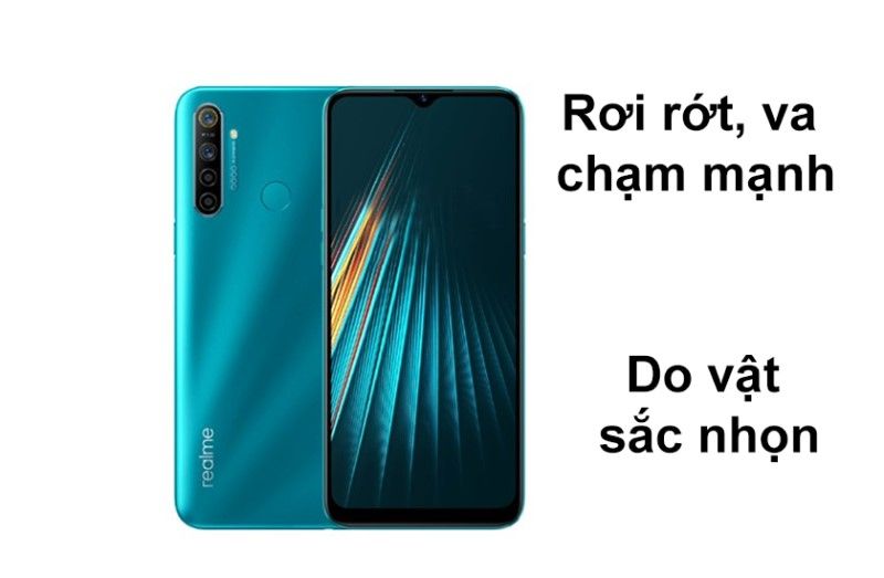 Nguyên nhân hỏng mặt kính Realme 5i