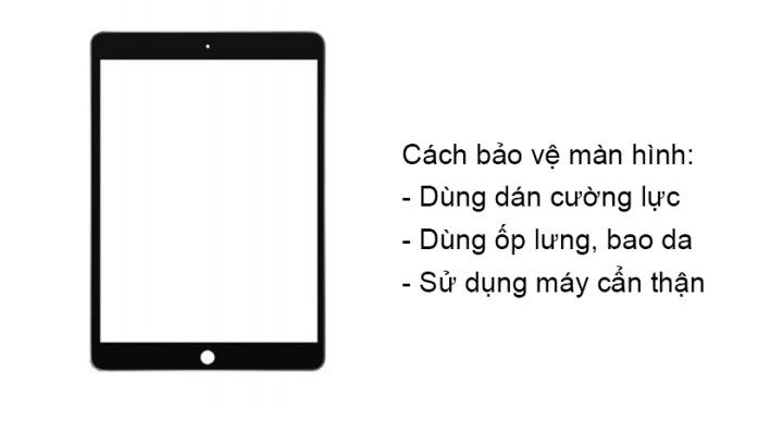 Cách bảo vệ kính cảm ứng ipad gen 7