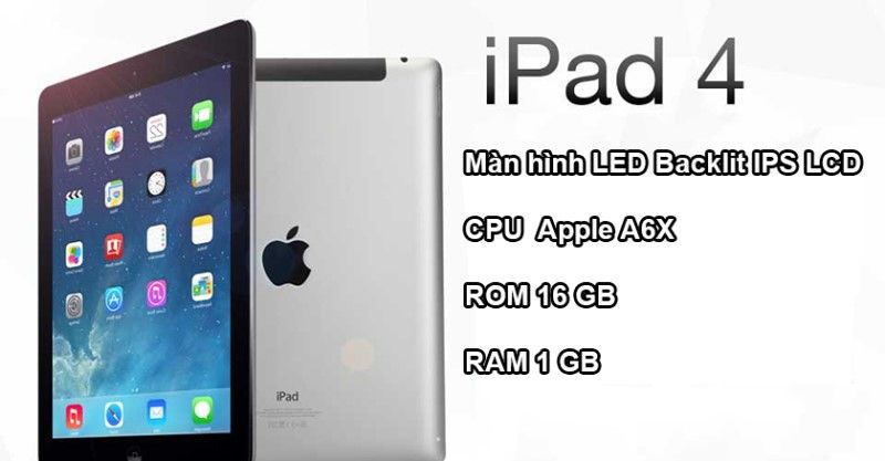 Cấu hình ipad 4