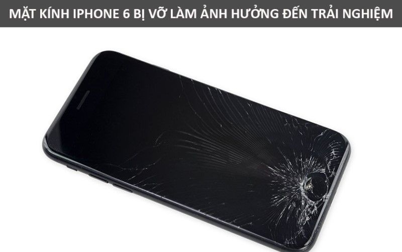 Tác hại khi mặt kính iphone bị vỡ