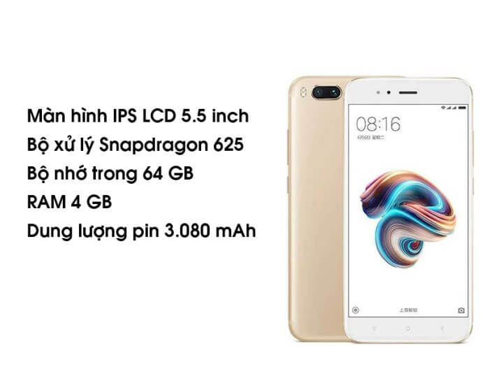 Cấu hình xiaomi a1