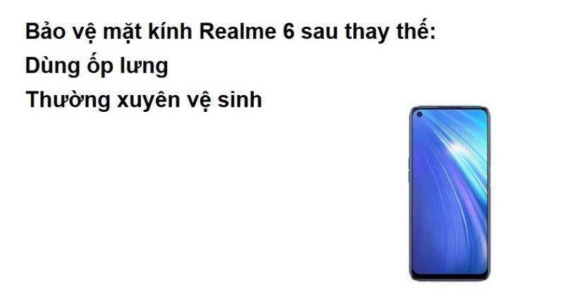 Cách bảo vệ mặt kính Realme 6