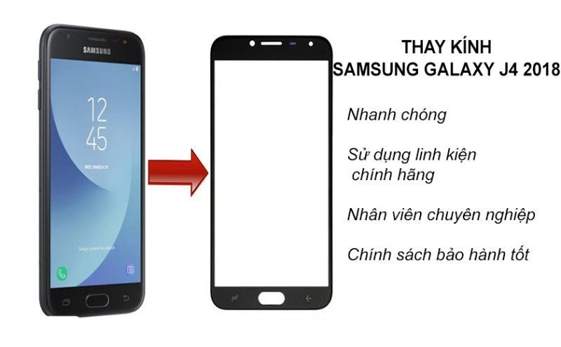 ép kính samsung galaxy j4 chất lượng