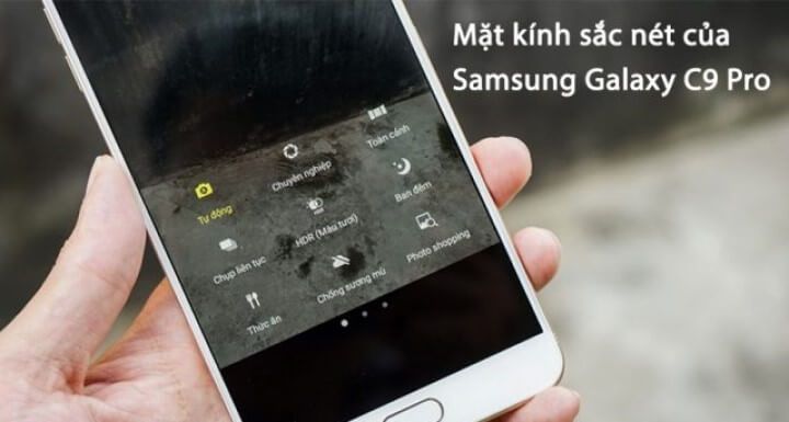 Mặt kính samsung galaxy c9 pro