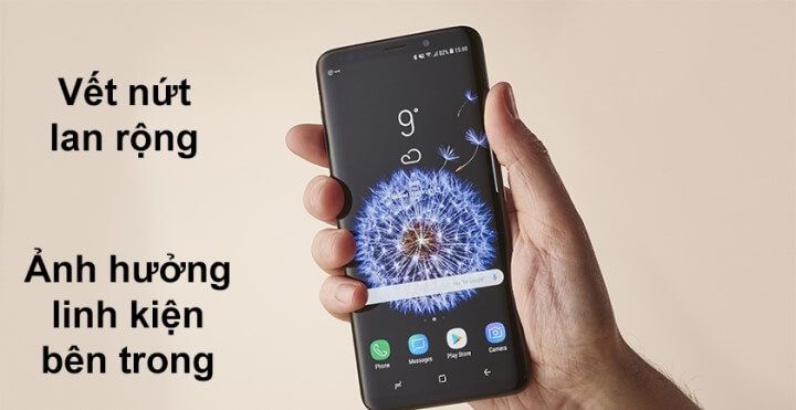 Trường hợp nên ép kính samsung galaxy s9 plus