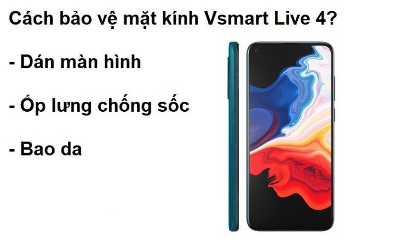 Cách bảo vệ kính Vsmart live 4