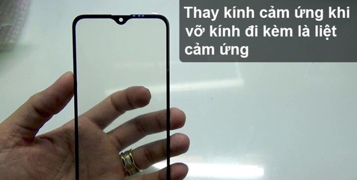 Trường hợp chỉ thay kính cảm ứng