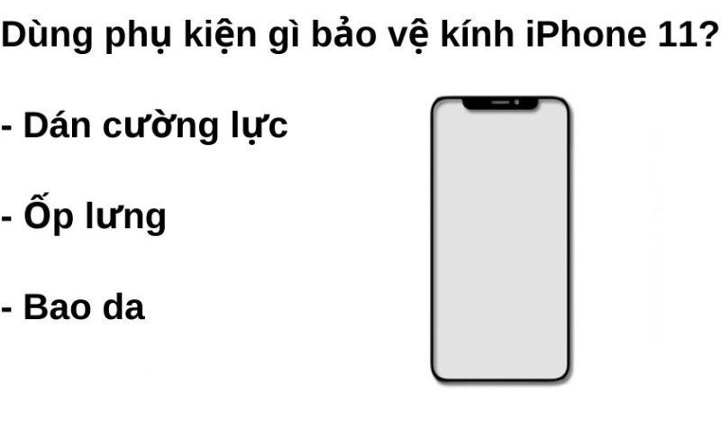 Cách bảo vệ kính iphone 11