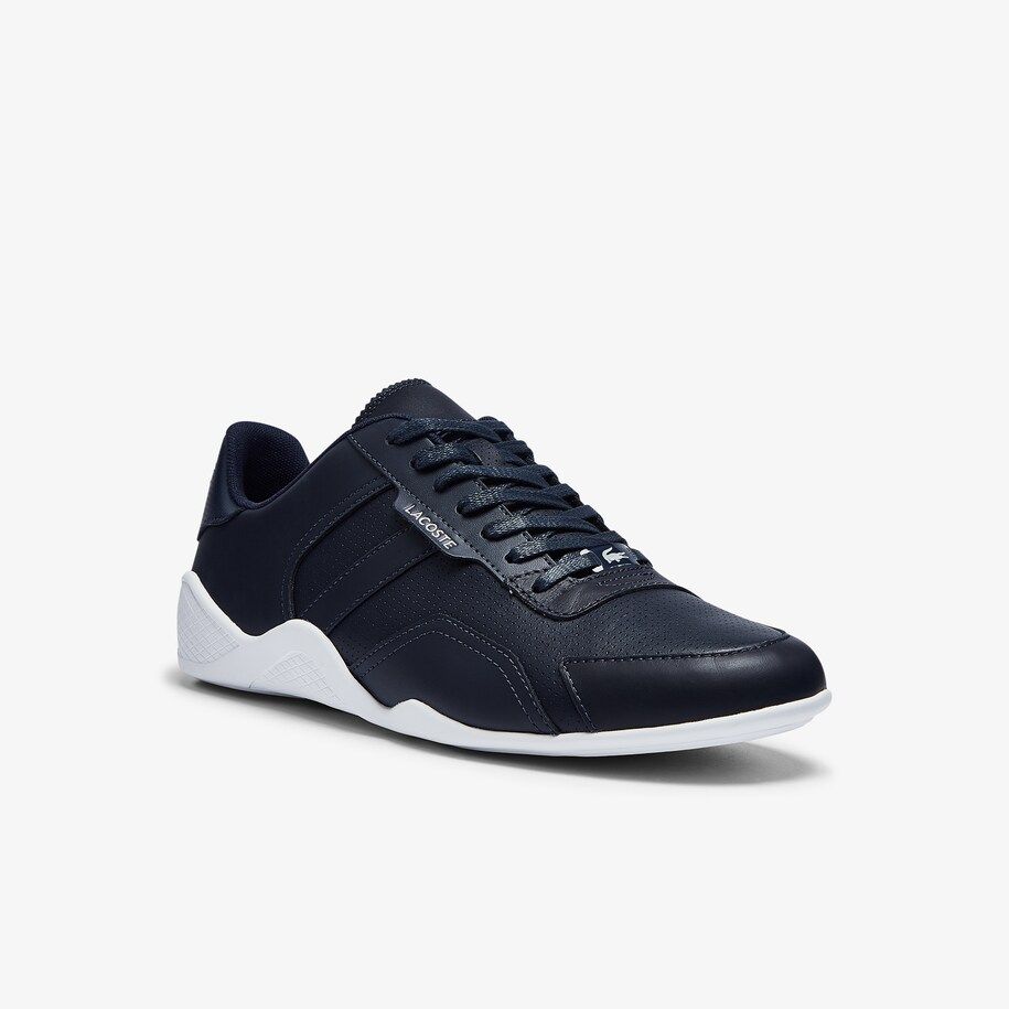 GIÀY LACOSTE HAPONA LEATHER NAM - XANH TRẮNG